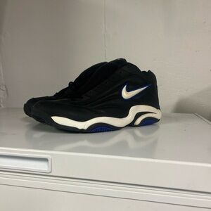 Nike Black White and Blue Retro Basketball Shoes
